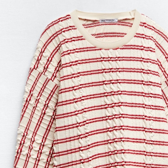 Zara Striped Sweatshirt - Picture 6 of 7